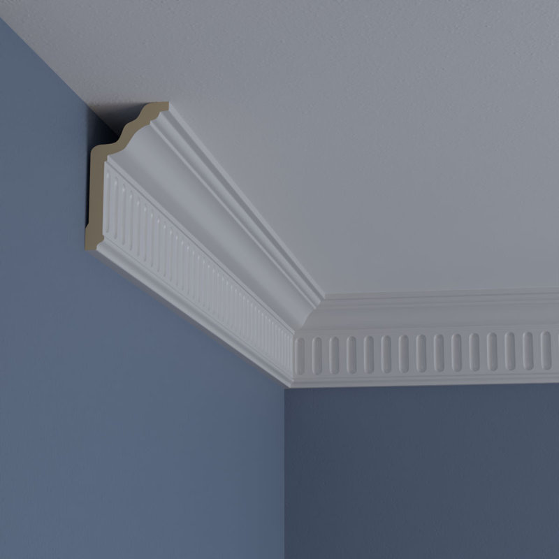 Viceroy White Polyurethane Crown Moulding 94.5"