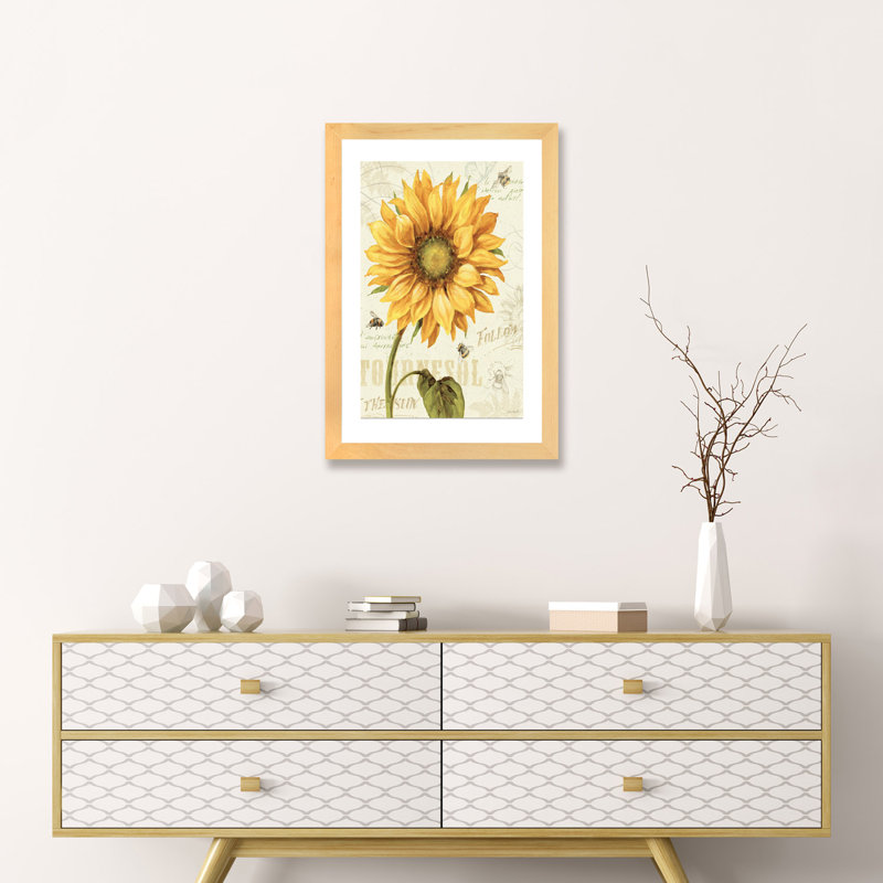 «Under the Sun I» par Lisa Audit - impression d'art graphique, H 24 po x l 16 po x P 1 po, Papier encadré naturel