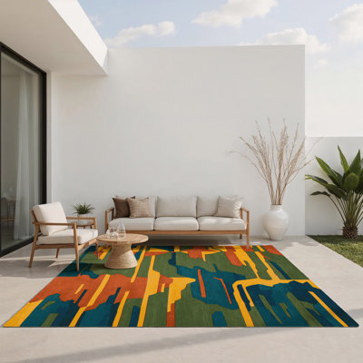 Bronze Tides Indoor And Outdoor Area Rug