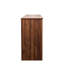 Buffet 43,3 pouces en noyer avec 2 portes, 1 rangement et tiroirs - Commode d'entrée Portes et rangement modernes en bois-131142504