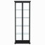 Vitrine noire à 4 tablettes