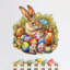 Lapin de Pâques avec œuf