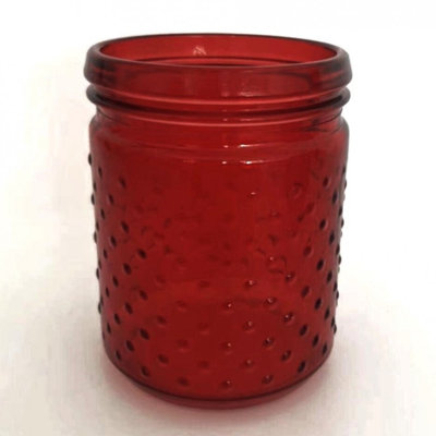Second modern hobnail glass vase from a US home retailer, showing the raised bump pattern that defines hobnail