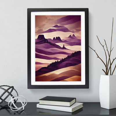 Mountain Landscape in Colour No.3 - Framed Print