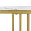 70Cm Nesting Coffee Tables (Set Of 2), Glam Round Tables With Top & Gold Cage Frame-1657607798