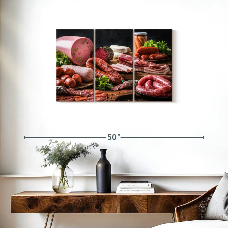 Yarlin Raw Sausages, 20" H x 33" W