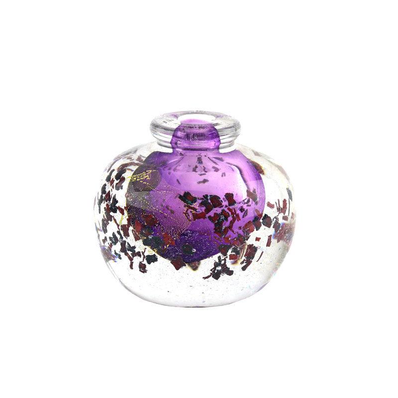 Nancy European Art Glass Vase Violet