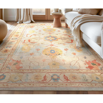 Tapis bleu pastel Bungalow Rose Adrith Pamukkale