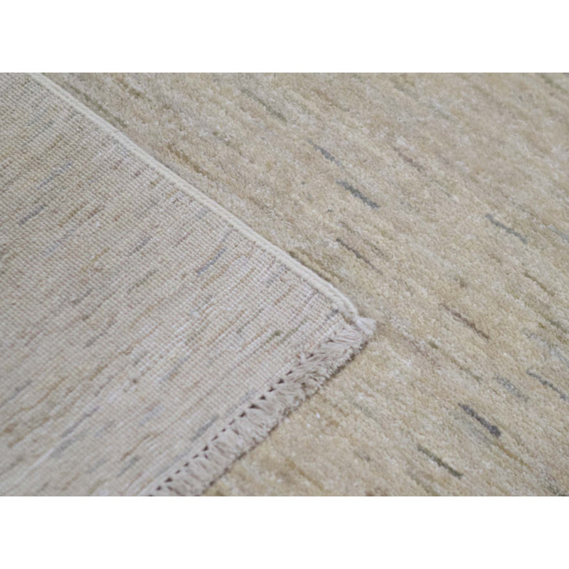 Tapis beige noué à la main de haute qualité