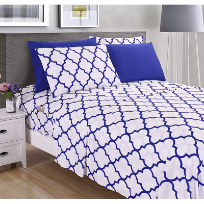 1500 Thread Count Luxury Soft Geometric Sheet Set