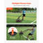 Traîneau à poids, traîneau électrique en acier, traîneaux de musculation pour améliorer la vitesse de l'exercice, équipement d'entraînement avec harnais, compatible avec une plaque de poids de 2 po, orange et noir