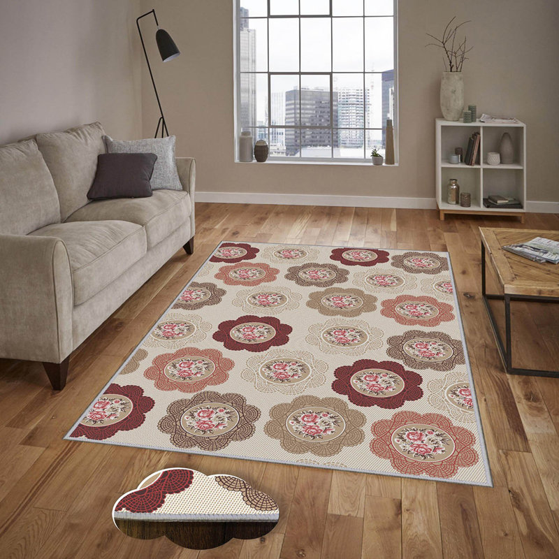 Premium 3D Printed Carpet, 4.6 x 7.2 Feet, 100% Polyester, 0.3 Inches Pile Height | Antibacterial, Non-Slip Underside, Machine Washable | Perfect for Living Room, Bedroom, and Kids' Play Areas, Durable & Stylish