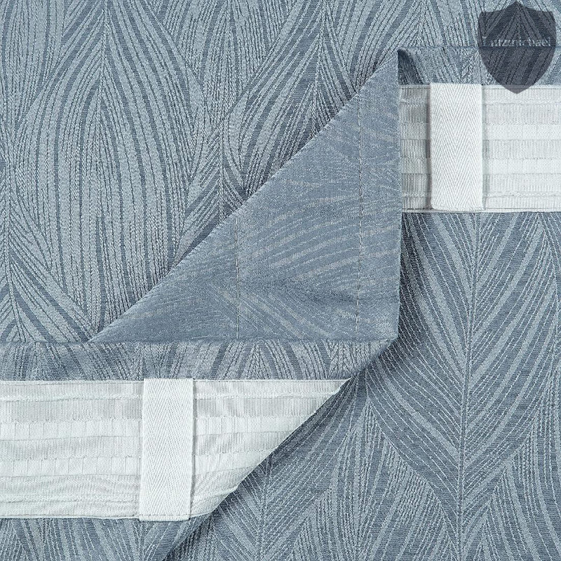 Panneaux de rideaux simples obscurcissant avec passe-tringle, l 52" x L 63", Bleu poudreux