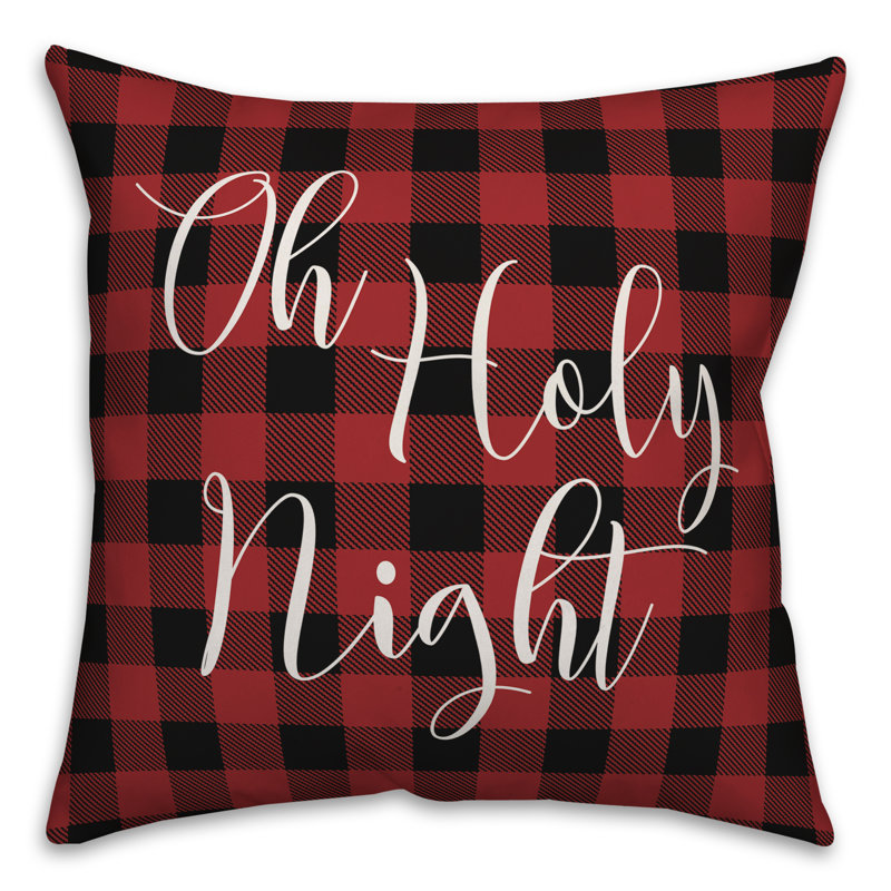 Plaid Throw Pillow, 16" x 16", Pillow Cover Only - Insert