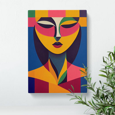 Abstract Portrait Of A Woman No.6 - Wrapped Canvas