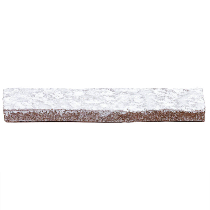 Weston Temp 2" x 8" Ceramic Patterned Subway Tile, Polished White