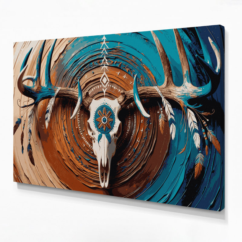 Art mural sur toile gris Southwestern Animals, H 11 po x l 14 po