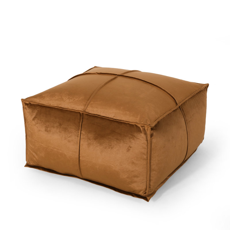 Mariya Velvet Pouf, Bronze