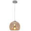 Luminaire suspendu sphérique moderne à 1 lumière avec abat-jour en verre ambré 9,8 po Govinda-1329293388