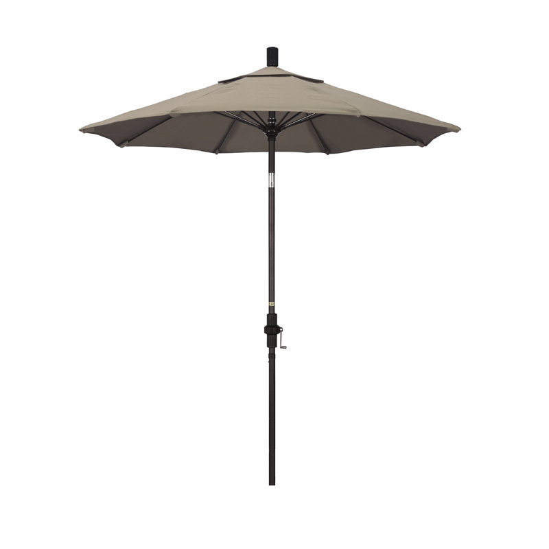Parasol de marché 7,5 pi Brent, Taupe, Noir, noir, noir, noir