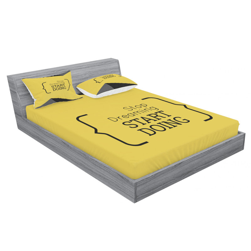 Microfiber Sheet Set, Queen Sheet Set with Fitted Sheet