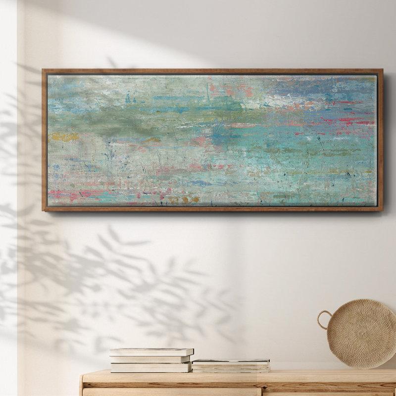 «Pastel Watergarden», toile encadrée