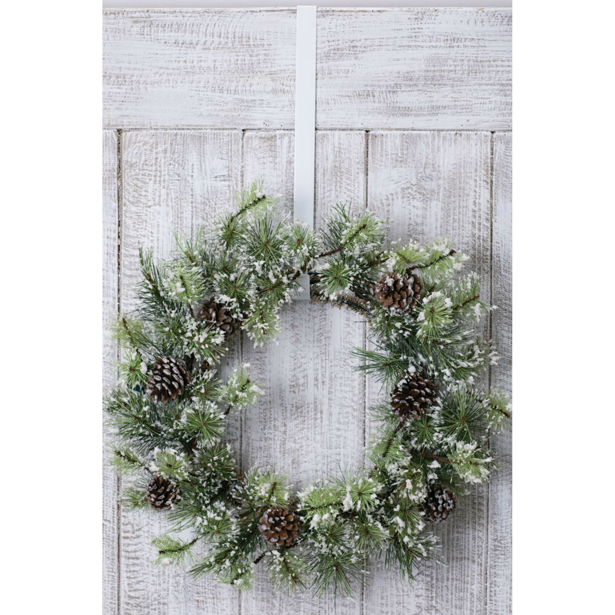 2'' Metal Wreath Hanger, White