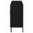 Jess 2-Door Arched Fluted Glass Accent Cabinet Black