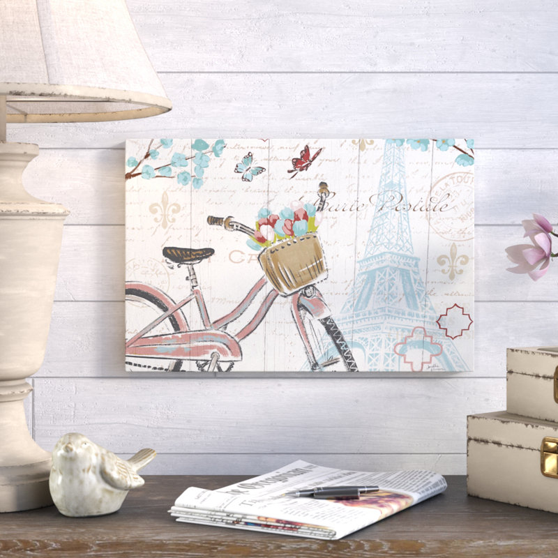 « paris tour i », impression sur toile tendue, H 8 po x l 12 po x P 0,75 po, Toile tendue, Pas de tapis