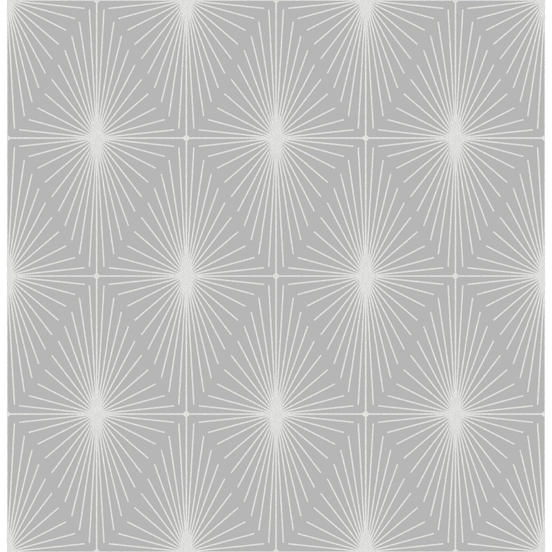 Rouleau de papier peint lisse L 33 pi x l 20,5 po Eclipse, Gris