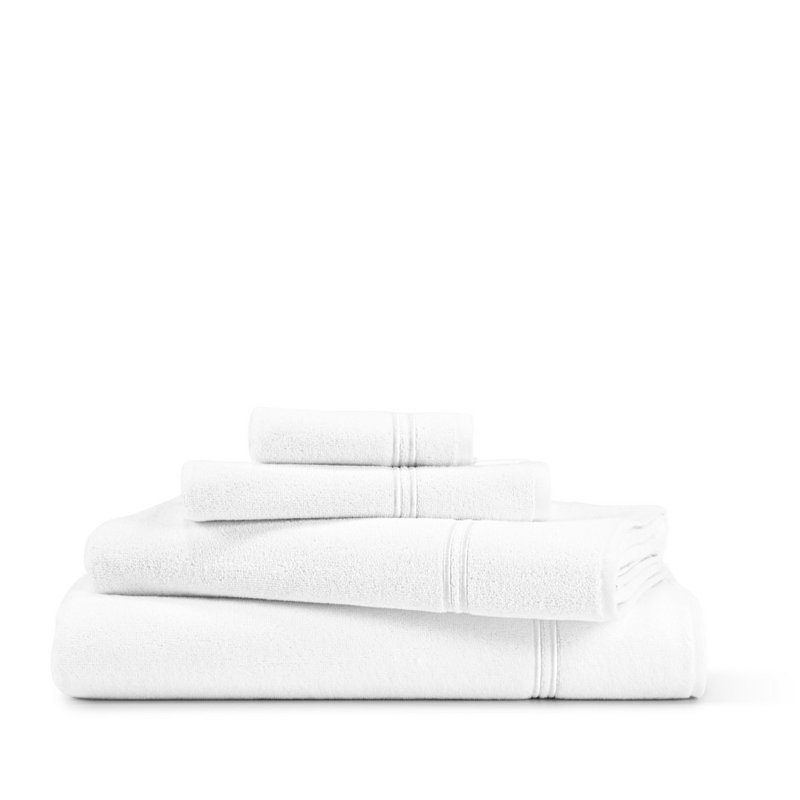 Classic Hand Towel, White/White