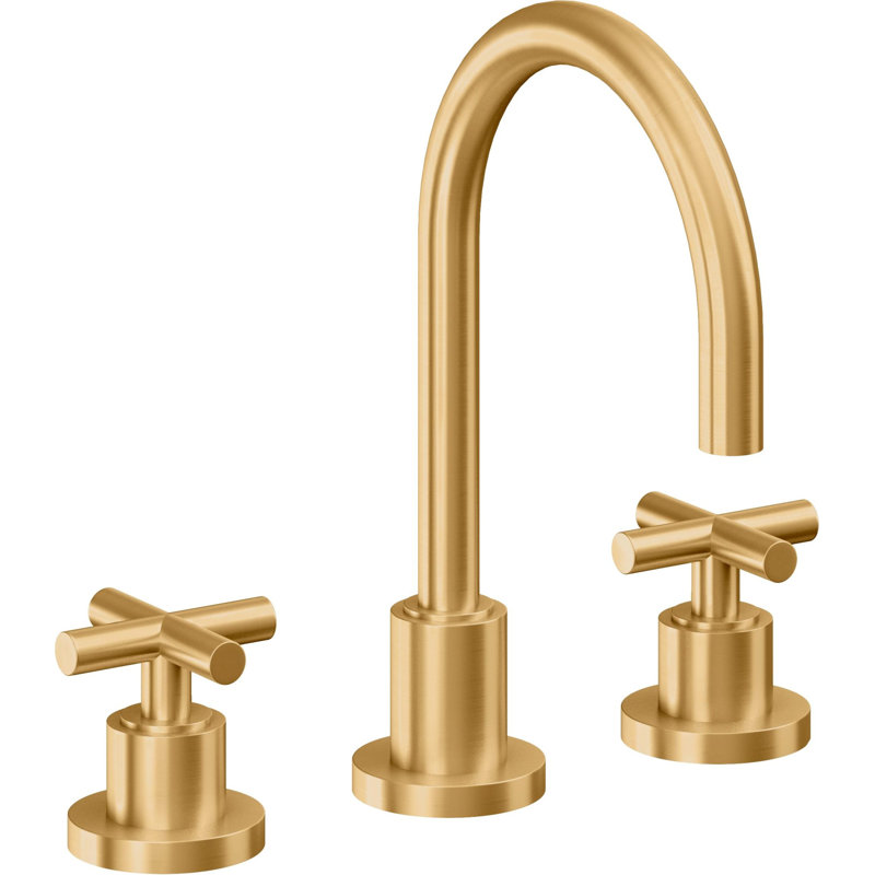 Tiburon 8" Widespread Lavatory Faucet, Lifetime Satin Gold