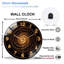 Horloge murale en or 12 po