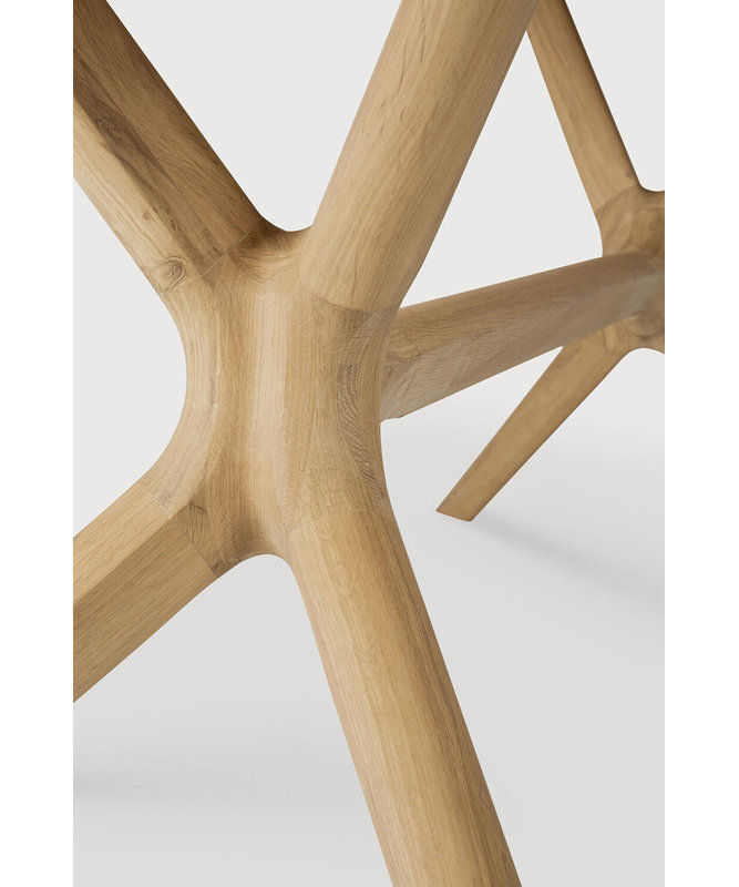X Solid Oak Dining Table, 30" H x 78.75" L x 39.4" W