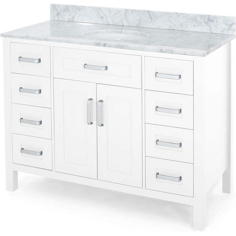 Meuble-lavabo avec plateau Sabatio, Blanc