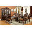 Ensemble de 2 chaises d'appoint formelles et majestueuses en bois massif et cerise