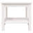Coffee Table White 19.7"X19.7"X17.7" Solid Wood Pine
