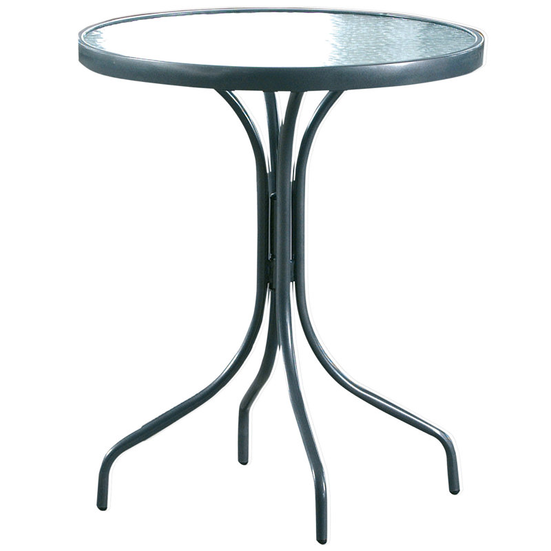 Hogan Round Metal Outdoor Bistro Table , 62cm cm W 62cm cm D