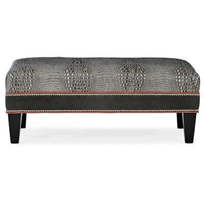 Rects 42.5"" Wide Genuine Leather Rectangle Geometric Cocktail Ottoman -  Bradington-Young, 804-REC-922100-87-TA-CO-#9FN