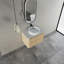 Meuble-lavabo mural avec lavabo d'art en céramique