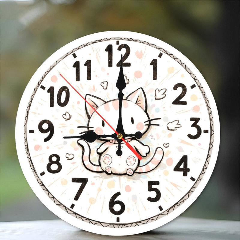Horloge mignonne pour chat