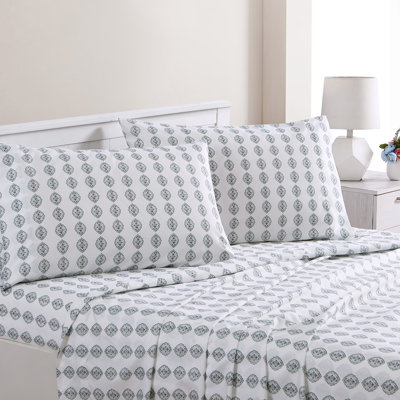 Modern Threads 4-Piece Ultra Soft Microfiber Sheet Set with Deep Pockets in Solids & Prints