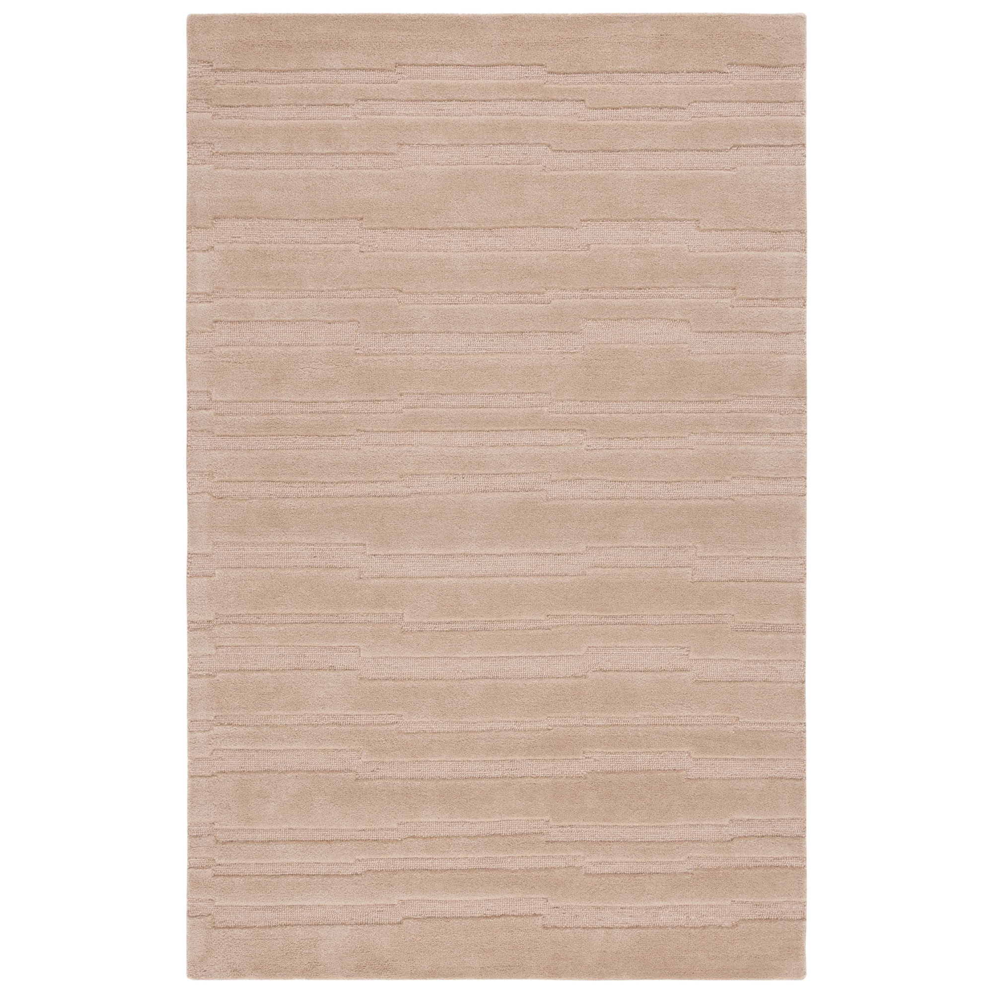 Elona Hand Tufted Cotton/Wool Area Rug in Taupe, Rectangle 3' x 5'