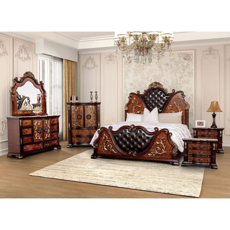 Ensemble de chambre à coucher 6 pièces Allerdale, Grand