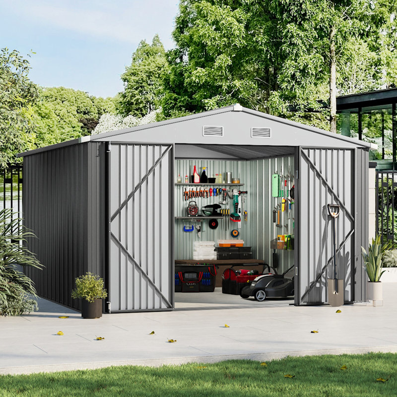 Double Door Garden Storage Shed