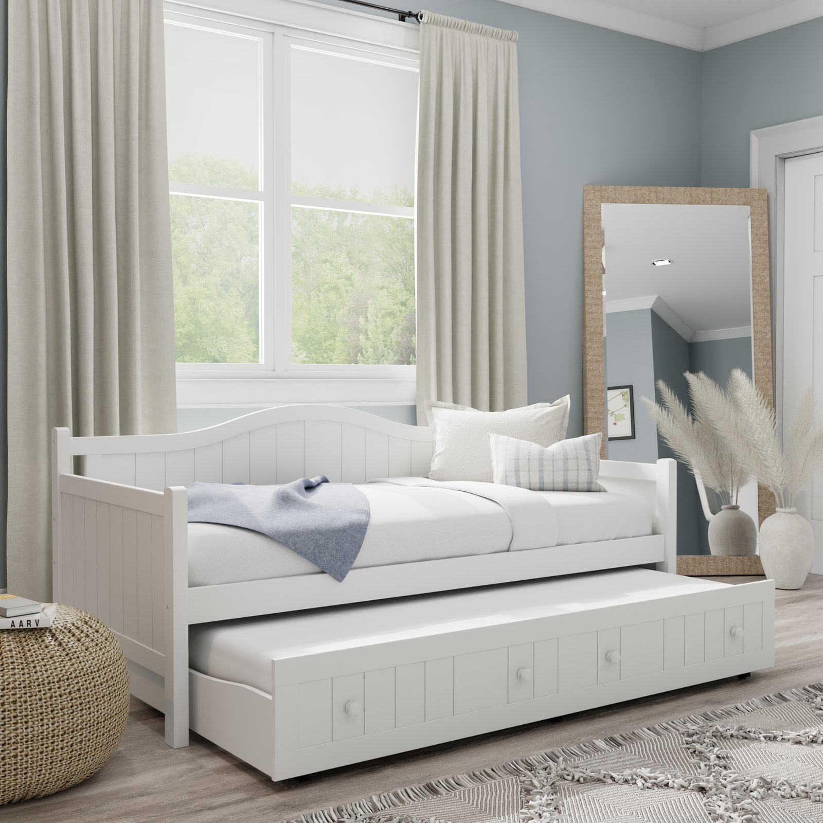 Boden Daybed with Trundle - Twin, White