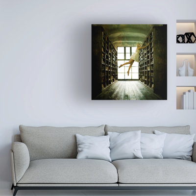 Mike Darzi In The Library Canvas Art