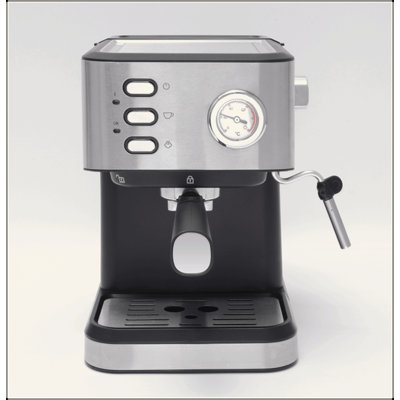 Capsule + Coffee Powder + Milk Foam Three-In-1 Coffee Machine.  20Bar Extract American / Cappuccino And Other Espresso, 1 Cup / 2 Cup Instrument Value + Mechanical Button Dual-Mode Control