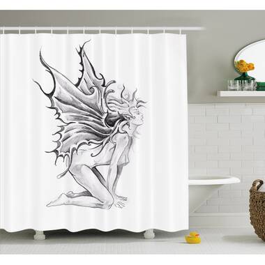 Ambesonne Shower Curtain with Hooks Included