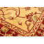 Tapis de bois one-of-kind-noué la 2010 chobi crème/rouge 6 pi 2 po x 9 pi en laine de 4 po Cyrene